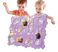 Set da gioco per auto con pista puzzle | Tracce puzzle con veicoli,Giocattolo per auto, esercizio di pensiero spaziale e coordinazione occhio-mano per il regalo di compleanno, Capodanno