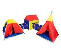 set da gioco per bambini 5 in 1 con tende e tunnel IPLAY