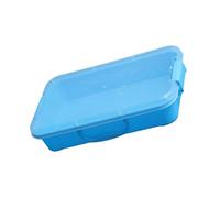 Set da gioco per bambini a prova di perdite, impilabili, con coperchio, contenitore sensoriale portatile per giocattoli da spiaggia, organizer per sabbiera portatile blu verde per arti della sabbia