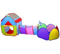 Set da gioco per bambini con casetta, tunnel e piscinetta 3in1