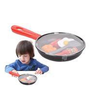 Set Da Gioco Per Bambini Con Padella - Fai Finta Di Cucinare Un Giocattolo Da Cucina, Fai-da-te Con Padelle, Utensili, Cibo, Libera La Creatività Del Bambino | Regalo Di Apprendimento Cr