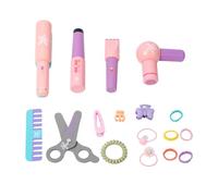 Set da gioco per bambini - Giocattolo educativo in legno | Attrezzi per acconciatura per bambini - Per ragazze 3 anni in su, per feste di compleanno