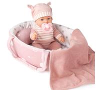 Set da gioco per bambole Enjoyin da 12'' con accessori lavabili per bambole, include marsupio, culla, lettino, ciuccio, coperta e cuscino. Bambol