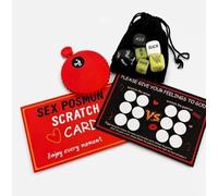Set da gioco per coppie da 8 pezzi, set di dadi romantici per adulti, dadi decisionali romantici, divertenti giochi di incontri notturni per adulti, regali per i tuoi cari (1 set)