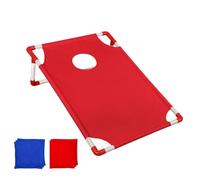 Set da gioco per cornhole - pouf per bambini all'aperto, attività di gioco portatile, in tessuto Oxford PP PVC, borsa da viaggio leggera inclusa per cortile, prato, spiaggia, campeggio, interni