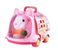 Set Da Gioco Per La Cura Degli Animali Domestici Per Bambini - Giocattolo Elettrico Di Peluche, Simulazione Di Animali Che Abbaiano Camminando | Fai Finta Di Giocare Per Le Ragazze Dei Ragazzi, La Cam