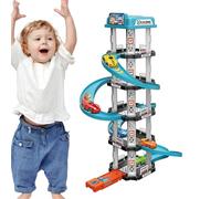 Set Da Gioco Per Pista Da Garage | Giocattolo Per Garage A | Giocattoli Educativi Per Il Traffico | Educativo Prescolare Gioco Di Finzione Per Bambini 25x45 Cm