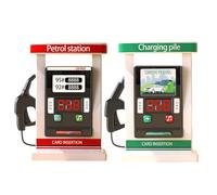 Set da gioco per stazioni di servizio: giocattolo per bambini con supporto acustico, modello mini stazione di servizio, gioco di ruolo educativo, desktop interattivi dal design realistico