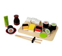 Set da gioco per sushi in legno per una cucina creativa e fantasiosa, per far finta di fare sushi, fatto a mano, per ragazzi, ragazze, compleanni, aule, sale giochi