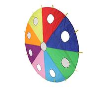 Set da Gioco per Talpa con Paracadute Colorato con Ombrello Gonfiabile, Gioco di Gruppo Cooperativo per Divertimento per Bambini, Rinforzo a Doppia Sutura