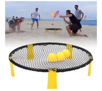 Set da gioco Roundnet stabile e resistente, ideale per la spiaggia, il prato, il cortile, il gioco con la palla, per giocare all'aperto e al