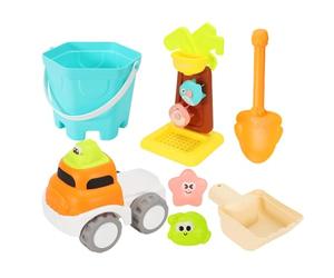 Set da gioco Seaside, strumenti per la sabbia per bambini, per escavatori cartoni animati, pacchetto interattivo colorato, divertimento fantasioso, esperienza ricreativa a base d'acqua e