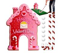 Set da golf a forma di casa di , giocattolo portatile per uso interno ed esterno durante le feste di Natale, set di mini golf con campo per Natale, per feste in casa