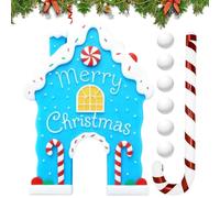 Set Da Golf Con Pan Di , Installazione Portatile E Semplice, 35x24 Cm, Campo Da Minigolf Natalizio, Set Di Giocattoli Natalizi Divertenti Portatili, Installazione Semplice, Per Tutte Le Età