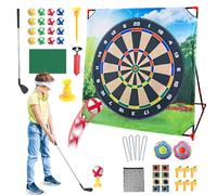 Set da golf da giardino: set completo da golf per esterni, costruzione, materiali resistenti alle intemperie, ideale per il libero in giardino, gare nel cortile posteriore, forma