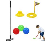 Set da golf per bambini - 5 mazze sicure con 3 palline da golf morbide per allenamento, kit di giocattoli sportivi portatili, borsa affidabile e facile da trasportare | Gioco educativo all'aperto per