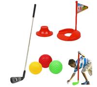 Set da golf per bambini - 5 mazze sicure con 3 palline da golf morbide per allenamento, kit di giocattoli sportivi portatili, borsa affidabile e facile da trasportare | Gioco educativo all'aperto per