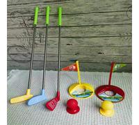 Set da golf per bambini Set da minigolf da 2 tee per giocattoli con palline