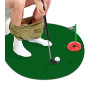 Set da golf per la casa, gioco di mini golf per la stanza tranquilla, con mazze da golf, palline da golf e tappetino per il putting, articolo scherzoso sul golf.
