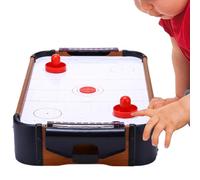 Set da hockey ad aria da tavolo, realizzato in legno per due giocatori, set portatile da tavolo per adulti, per uomini, donne, bambini, giovani e feste