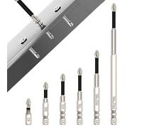 Set da Inserti per Avvitatore Professionali,Punte Driver di Alta qualità, | 6 PezzCacciaviti ad Alta Coppia Antiscivolo,Magnetic Screwdriver Drill Bit Set,per Avvitatori Elettrici(25,50,65,70,90,150mm)