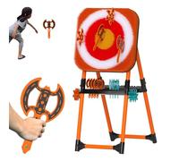 Set da lancio dell'ascia, set da gioco con bersaglio da lancio, antistress per la famiglia e l'ufficio, con 8 asce volanti a manico lungo e 8 freccette a cinque stelle, per il legame genitore-figlio