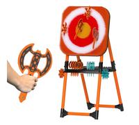 Set da lancio dell'ascia, set da gioco da giardino 2 in 1 con lancio dell'ascia e freccette da prato, con 8 asce volanti a manico lungo e 8 freccette a cinque stelle, antistress, per divertenti atti