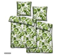 Set da letto CloudComfort Basic in microfibra seersucker, 135 x 200 + 80 x 80 cm, green jungle