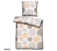 Set da letto CloudComfort Renforcé con cerchi gialli 135 x 200 + 80 x 80 cm
