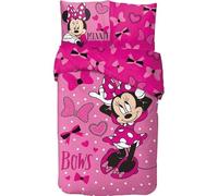 Set da letto Minnie 140x200 - Copripiumino Minnie 100% Cotone (A)