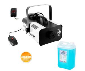 SET DA MACCHINA DEL FUMO TELECOMANDO DJ PA LIQUIDO 5L NEBBIA FOG 1500W