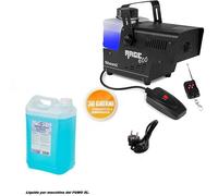 SET DA MACCHINA DEL FUMO TELECOMANDO DJ PA LIQUIDO 5L NEBBIA FOG 600W