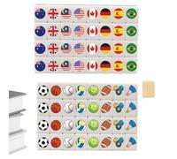 Set da Mahjong | Gioco Interattivo Portatile Per Genitori E Figli | Set Mahjong Con Bandiere Nazionali,Per uomini, ragazzi, ragazze, giovani, vacanze scolastiche e riunioni informali