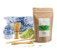 Set da Matcha Dragon - Tè Verde Mary Rose Matcha 100g con Ciotola, Accessori in Bambù e Supporto in Ceramica