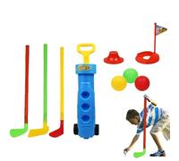 Set da minigolf all'aperto per bambini - Giocattoli da golf portatili all'aperto per prato,Set di mazze da golf, regali di compleanno per bambini piccoli, piccoli per prato, giardino