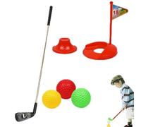 Set da minigolf all'aperto per bambini | Set di giocattoli da golf da cortile portatile per bambini - di mazze da golf, regali di compleanno per piccoli, piccoli per prato, giardin