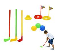Set da minigolf all'aperto per bambini, Set di giochi da golf per ragazze per cortile, Gioco di esercizi al coperto con attrezzatura per palline da golf e mazze da allenamento, set di giocattoli da go