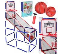 Set da pallacanestro portatile con due palloni e pompetta