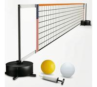Set da Pallavolo con Base Riempibile Portatile Rete Resistente Alle Intemperie