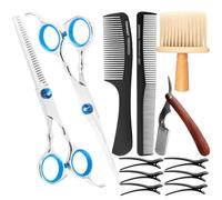 Set da parrucchiere con forbici Snippex, pettini Toni & Guy, rasoio Snippex e spazzola per il collo, set completo per acconciature professionali