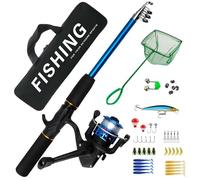 Set Da Pesca, Canna Da Pesca Combinata - kit Completo Combinato Con Mulinello Portatile, Borsa Da Pesca Per Figlio, Amico | Marito, Pesca D'acqua, Viaggi, Fidanzato, Padre recupero senza