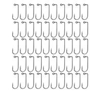 Set da pesca con amo barbaro in acciaio ad alto tenore di carbonio con curva rotonda Aberdeen 90 gradi gambo lungo Bend pesca gambo lungo gancio in acciaio al carbonio