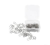 Set da pesca girevole a scatto, tipo zucca, 100 pezzi o 200 pezzi, compatibile con tecniche di pesca d'acqua dolce e salata (3#-100PCS)
