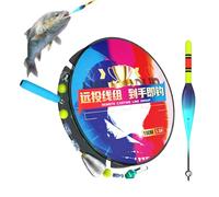 Set da pesca in nylon, posa automatica con lenza da pesca da 100 m, attrezzatura da pesca galleggiante, materiale resistente che consente risultati di continui, pratico per il libero