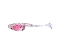 Set da pesca micro, confezione da 20 esche galleggianti con coda a T, design biomimetico da 5 cm, esche for pesci con bocca rivolta verso l'alto(Roze)