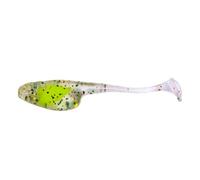 Set da pesca micro, confezione da 20 esche galleggianti con coda a T, design biomimetico da 5 cm, esche for pesci con bocca rivolta verso l'alto(Geel)