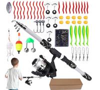 Set da pesca per bambini, attrezzatura da pesca per principianti, set per la pesca per bambini, per bambini, ragazze, attività all'aperto, campeggio, attività estive, vacanze in famiglia, eventi