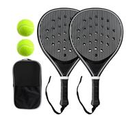 Set da pickleball, migliora la precisione del gioco e migliora il controllo della racchetta, design leggero in fibra di carbonio, 46,5 cm di altezza + 1150 g di peso totale, scudo polimerico composito