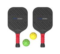 Set da pickleball, pagaie e palline leggere in fibra di vetro, manico antiscivolo per un controllo e prestazioni ottimali