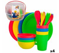Set da picnic Aktive 22,5 x 1,5 x 22,5 cm polipropilene [4 Unità]